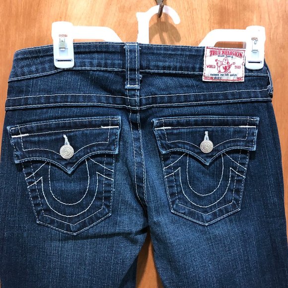True Religion Low Rise Boot Cut Jeans Size 27 - Picture 6 of 9